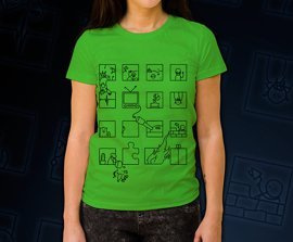 Koszulka damska z nadrukiem - Sąsiedzi (czarny nadruk)