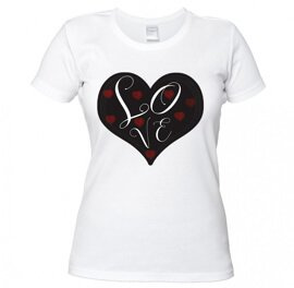 Koszulka damska z nadrukiem - Love Heart