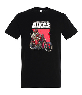 Koszulka z nadrukiem - Motocyklowy Mikołaj