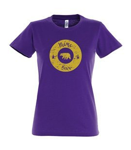 Koszulka damska z nadrukiem - Mama Bear Koło
