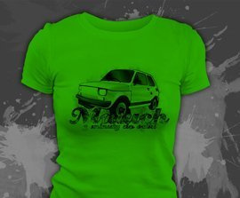 Koszulka damska z nadrukiem - Maluch, 3 minuty do setki