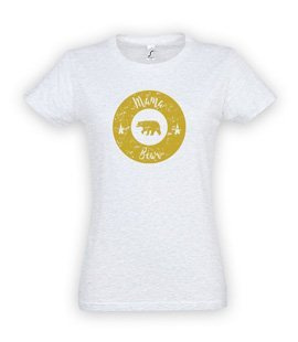 Koszulka damska z nadrukiem - Mama Bear Koło