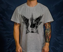 T-shirt z nadrukiem - ROCK AND ROLL (gitara basowa)
