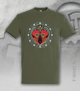 Koszulki z nadrukiem - Łowiczowe Love