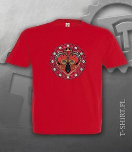 Koszulki z nadrukiem - Łowiczowe Love - 3xl-5xl