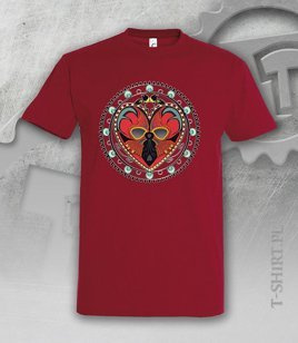 Koszulki z nadrukiem - Łowiczowe Love