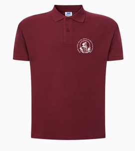 Koszulka Męska Polo - Technik hotelarstwa "HOT" - kolor BORDOWY