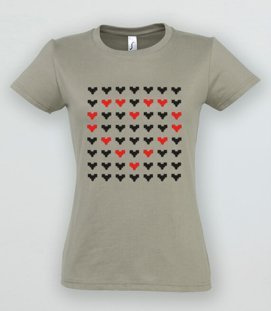 Koszulka damska z nadrukiem- Pixelove