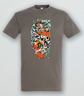 T-shirt z nadrukiem -Old School Melanż