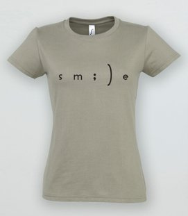 Koszulka damska z nadrukiem - Smile