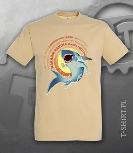 Koszulki z nadrukiem - Nakarm Rekina Jakimś Politykiem 