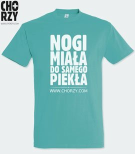 T-shirt z nadrukiem - Nogi miała do samego piekła 