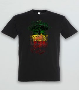 T-shirt z nadrukiem - Rasta Roots Reggae 3xl-5xl 