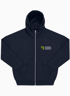 Bluza Unisex z kapturem na zamek   -  Technikum Technologii Cyfrowych w Szczecinie 