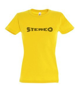Koszulka damska z nadrukiem - Stereo 