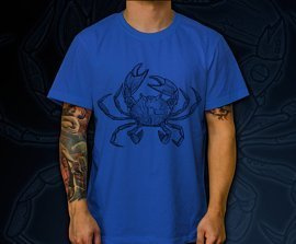 Duża koszulka z nadrukiem - CrabCoreDuo 