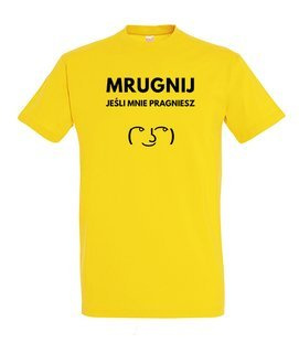 Koszulka z nadrukiem - Mrugnij jeśli mnie pragniesz