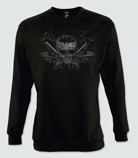 Bluza bez kaptura z nadrukiem - Metal Head