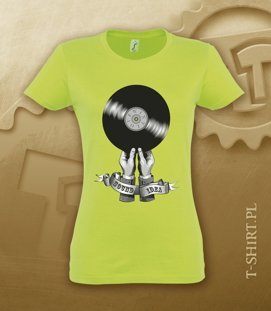 Koszulka damska z nadrukiem - Ave Vinyl