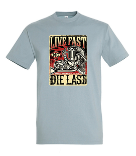Koszulka męska - LIFE FAST DIE LAST