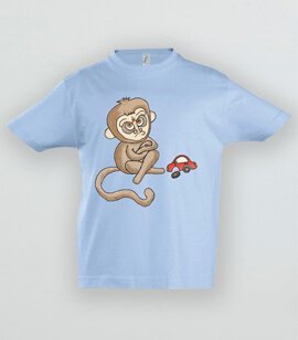 Koszulki Dziecięce z Nadrukiem - Małpka
