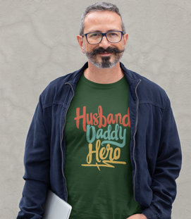 T-shirt - Husband Daddy Hero