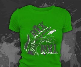 T-shirt z nadrukiem - ROCK AND ROLL 3