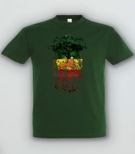 T-shirt z nadrukiem - Rasta Roots Reggae 3xl-5xl 