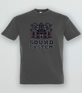 T-shirt z nadrukiem - Sound System 3xl-5xl 