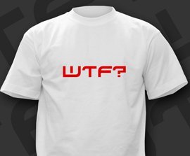 T-shirt z nadrukiem  - WTF?