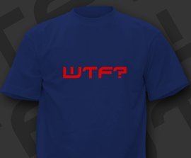 T-shirt z nadrukiem  - WTF?