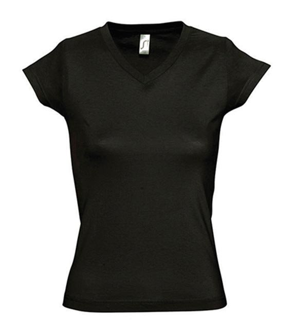 Bluzka - Ladies` V-Neck-T-Shirt Moon