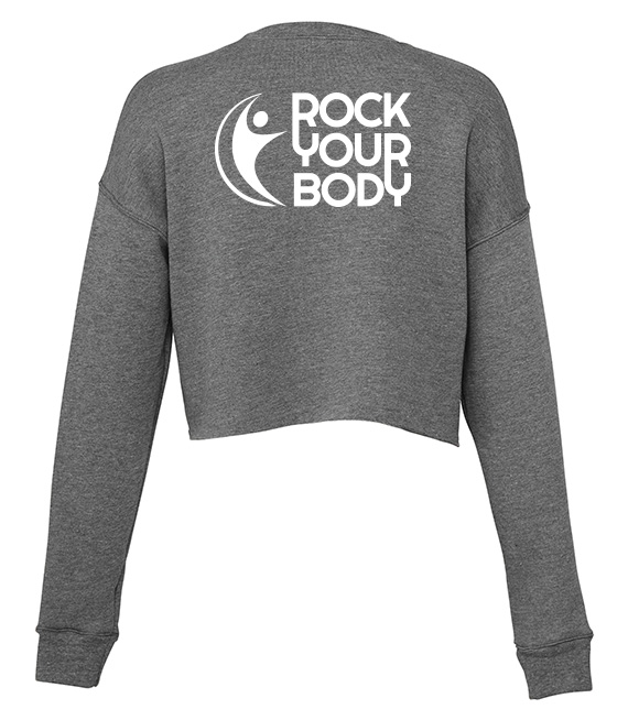 Damska bluza Cropped Crew - ROCK YOUR BODY