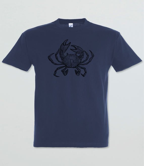 Duża koszulka z nadrukiem - CrabCoreDuo 