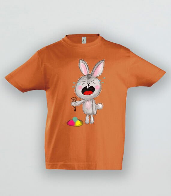 Koszulka Dziecięca z Nadrukiem - Płaczący królik