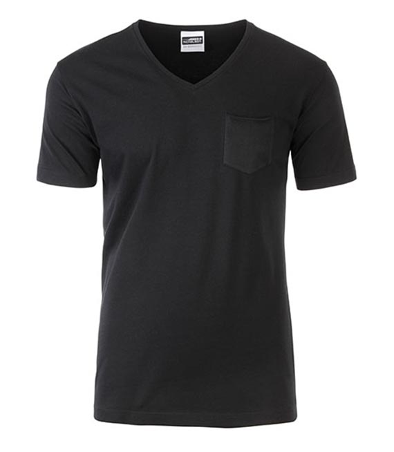 Koszulka - V-neck z kieszonką 