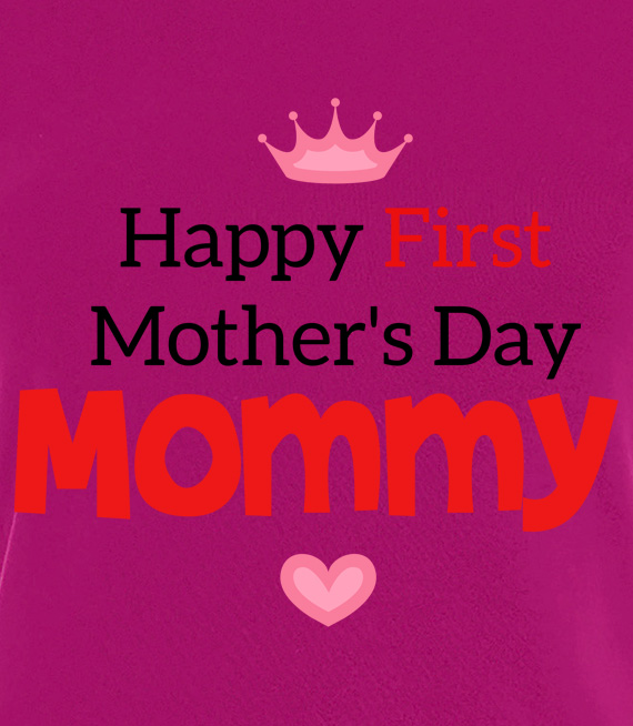 Koszulka damska z nadrukiem - First my mother day