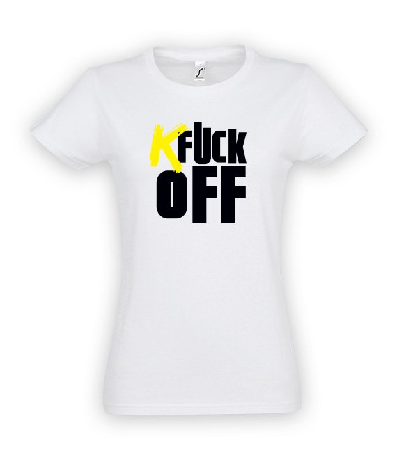 Koszulka damska z nadrukiem - Kfuck off 