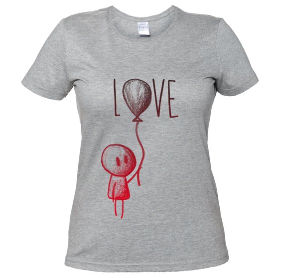 Koszulka damska z nadrukiem - Love
