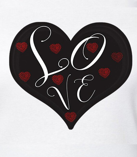 Koszulka damska z nadrukiem - Love Heart