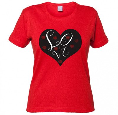 Koszulka damska z nadrukiem - Love Heart