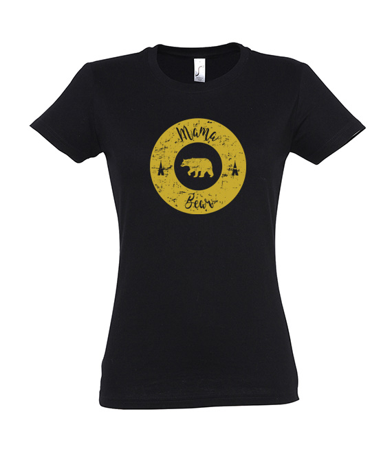 Koszulka damska z nadrukiem - Mama Bear Koło