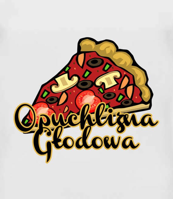 Koszulka damska z nadrukiem - Opuchlizna Głodowa Pizza