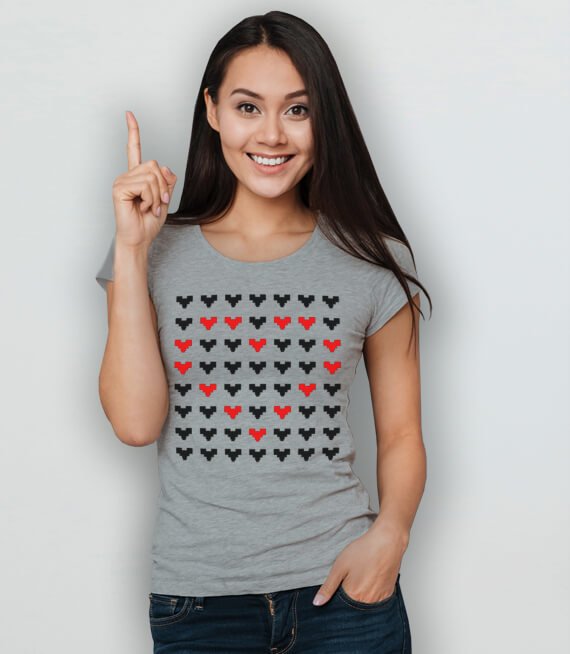 Koszulka damska z nadrukiem- Pixelove