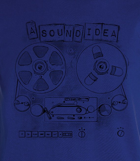 Koszulka długi rękaw z nadrukiem - A SOUND IDEA - Vintage 3xl-5xl