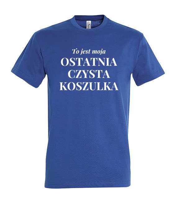 Koszulka męska 3XL-5XL  - To jest moja ostatnia czysta koszulka