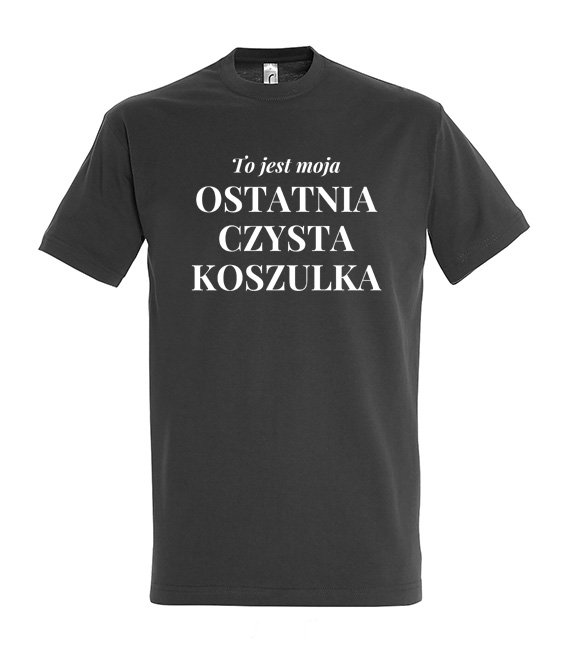 Koszulka męska 3XL-5XL  - To jest moja ostatnia czysta koszulka