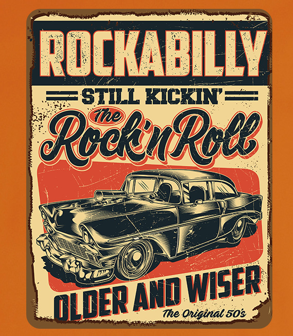 Koszulka męska - ROCKABILLY...still kickin the ROCK'N ROLL