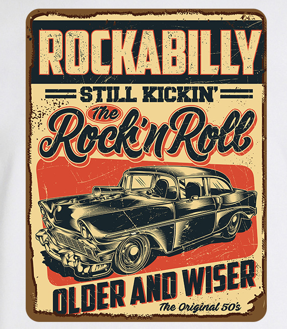 Koszulka męska - ROCKABILLY...still kickin the ROCK'N ROLL