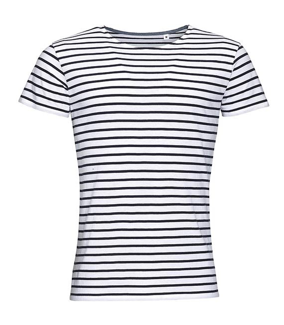 Koszulka męska - Round Neck Striped Miles